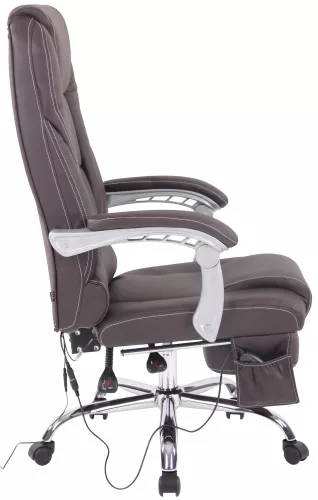 In And OutdoorMatch In And OutdoorMatch Bureaustoel Carlos - Echt Leer - Met Massage Functie - Luxe Bureaustoel - Bruin - Elegante Look (58011)