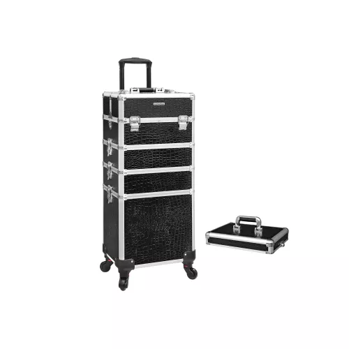 In And OutdoorMatch In And OutdoorMatch Beauty Case Monique - Trolley - Cosmetic Case - Aluminium Make-up Case - Beauty Case - Zwart (63574)