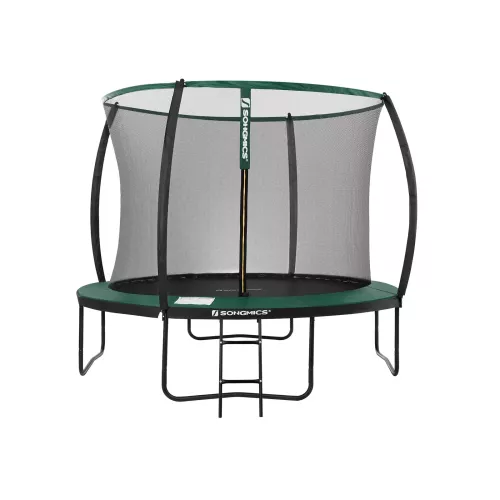 In And OutdoorMatch In And OutdoorMatch Trampoline Albina - Met veiligheidsnet & ladder - 305 cm groen - Rond - Tot 150 kg belasting selecteren (64401)