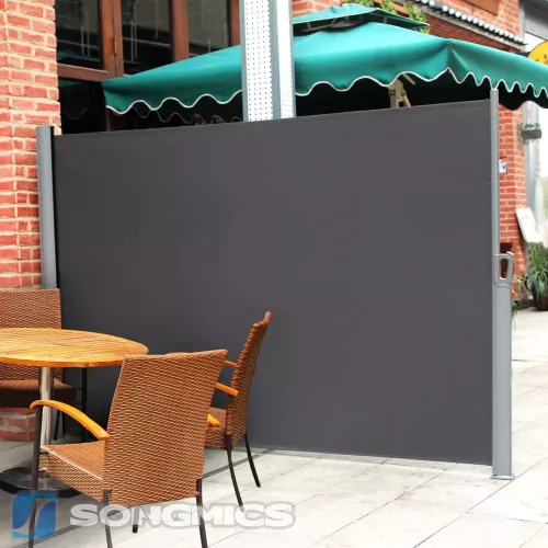 In And OutdoorMatch In And OutdoorMatch Luxe Zichtnet Laurel - Uitschuifbaar - Zichtdoek - Privacydoek - Windbreekgaas - Netomheining - Grijs - 160 x 300 cm (64418)