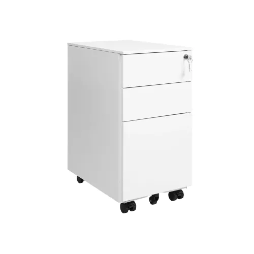 In And OutdoorMatch In And OutdoorMatch Luxe archiefkast met slot Lois - Bureaukast - Archiefkast metaal - Ladeblok bureau - Wit - 30x45x60cm (64455)