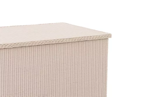In And OutdoorMatch In And OutdoorMatch Rotan Opbergbox Karelle - 148 x 85 x 84 cm Berken - Tuinkussenbox - Waterdicht - Met deksel - Voor binnen & buiten - Tuinbox (67122)