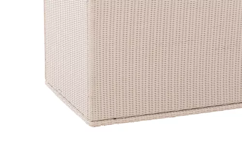 In And OutdoorMatch In And OutdoorMatch Rotan Opbergbox Karelle - 148 x 85 x 84 cm Berken - Tuinkussenbox - Waterdicht - Met deksel - Voor binnen & buiten - Tuinbox (67122)