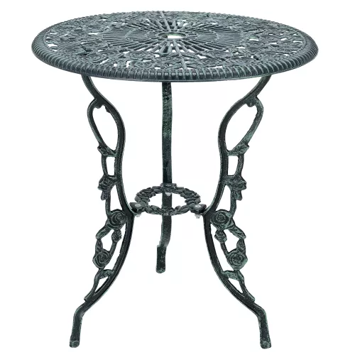 In And OutdoorMatch In And OutdoorMatch Bistroset Stanton - Balkonset - Gietijzeren Tuintafel en 2 Tuinstoelen - Groen - Stijlvol Design (67499)