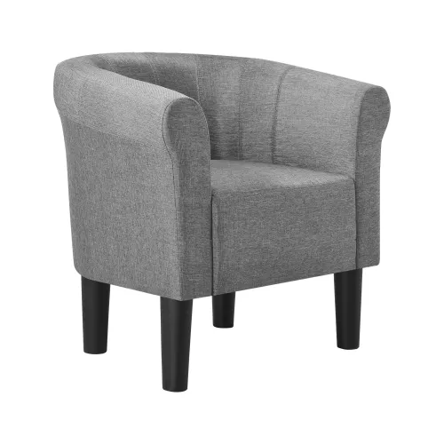 In And OutdoorMatch In And OutdoorMatch Kuipstoel Mylene - Kuipfauteuil - Stof - 70x70x58 cm - Grijs - Luxe Design (68203)
