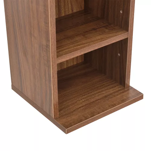 In And OutdoorMatch In And OutdoorMatch CD/DVD Kast Compartiment Roman - Kast - Met 6 Planken - 90x20x20 cm - Walnoot - Spaanplaat - Modern Design (68254)