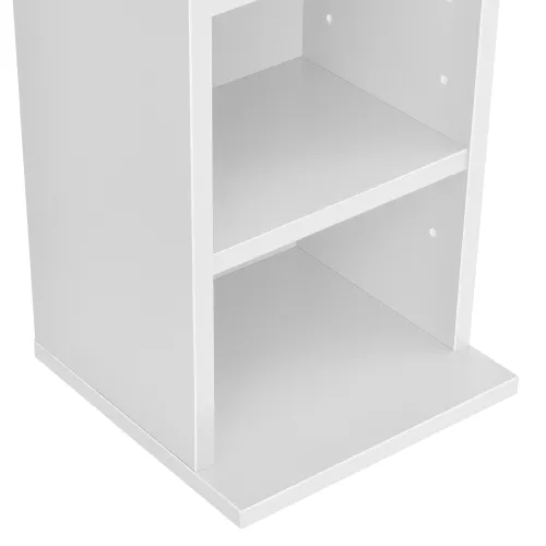 In And OutdoorMatch In And OutdoorMatch CD/DVD Kast Compartiment Gage - Kast - Met 6 Planken - 90x20x20 cm - Wit - Spaanplaat - Modern Design (68258)