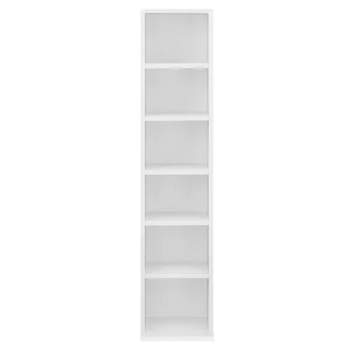In And OutdoorMatch In And OutdoorMatch CD/DVD Kast Compartiment Gage - Kast - Met 6 Planken - 90x20x20 cm - Wit - Spaanplaat - Modern Design (68258)
