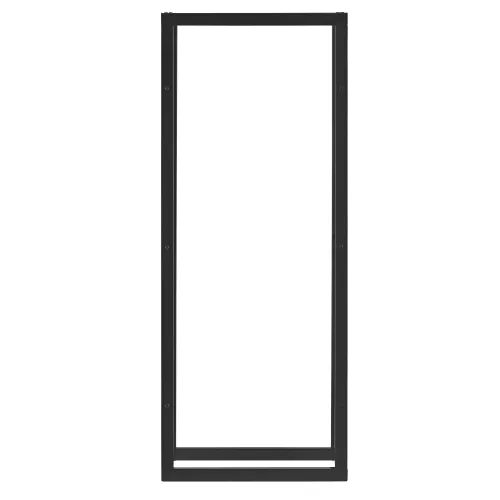 In And OutdoorMatch In And OutdoorMatch Stalen Brandhout Rek Cristal - Houtopslag - 50x150x25 cm - Zwart (68702)