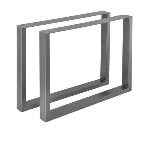 In And OutdoorMatch In And OutdoorMatch Tafelpoot Valerie - Stalen Onderstel - Set van 2 - U Tafelpoot - 90x72 cm - Grijs (68829)