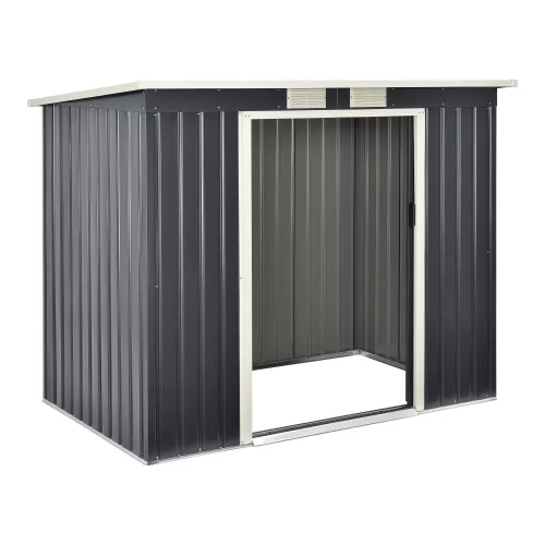 In And OutdoorMatch In And OutdoorMatch Tuinhuis Brenda - Tuinhuisje - Met Schuifdeur - 213x130x173 cm - 4 m³ - Donkergrijs - Weerbestendig (69733)