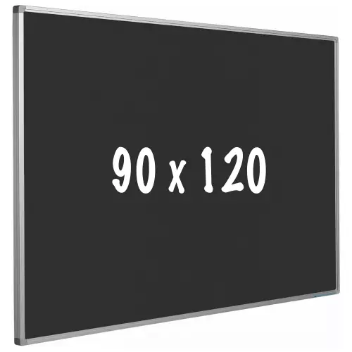 WhiteboardMatch Prikbord kurk PRO - Aluminium frame - Eenvoudige montage - Punaises - Zwart - Prikborden - 90x120cm (50635)