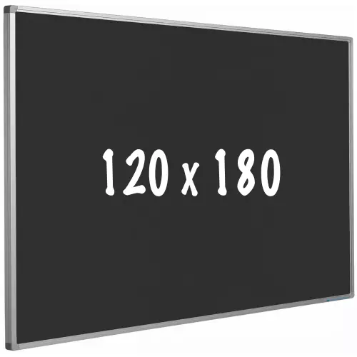 WhiteboardMatch Prikbord kurk PRO - Aluminium frame - Eenvoudige montage - Punaises - Zwart - Prikborden - 120x180cm (50637)