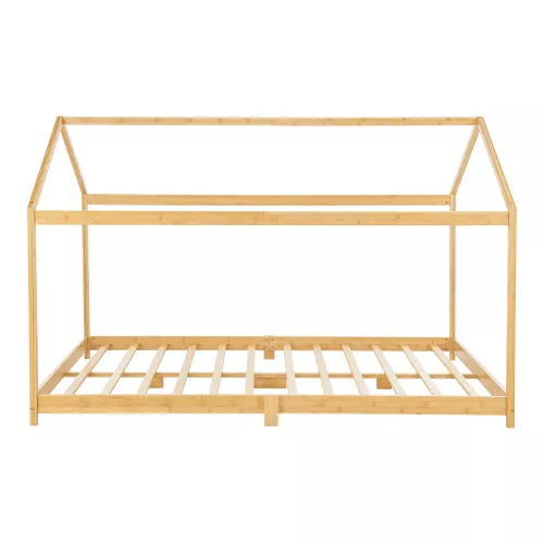 In And OutdoorMatch In And OutdoorMatch Kinderbed Lucky  - Huisbed - Bamboe - 140x200cm - Voor Jongens - Voor Meisjes (70167)