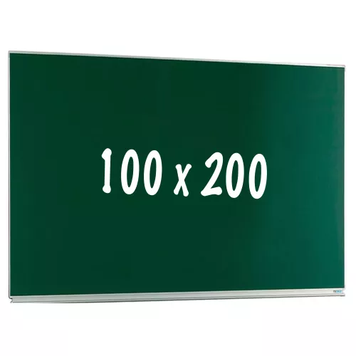 In And OutdoorMatch Krijtbord PRO Latasha - Magnetisch - Enkelzijdig bord - Schoolbord - Eenvoudige montage - Emaille staal - Groen - 100x200cm (70400)