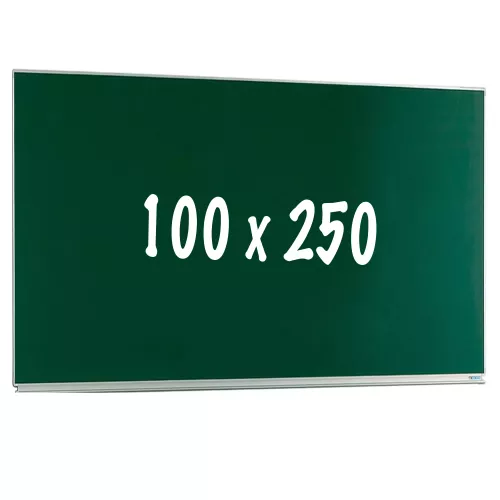 In And OutdoorMatch Krijtbord PRO Jamar - Magnetisch - Enkelzijdig bord - Schoolbord - Eenvoudige montage - Emaille staal - Groen - 100x250cm (70402)