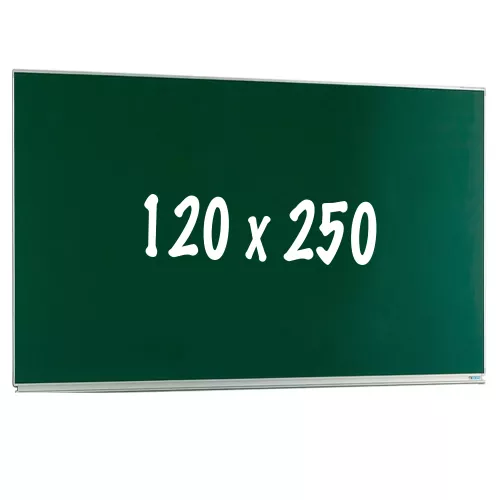 In And OutdoorMatch Krijtbord PRO Rickie - Magnetisch - Enkelzijdig bord - Schoolbord - Eenvoudige montage - Emaille staal - Groen - 120x250cm (70403)