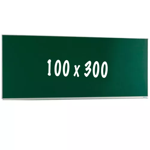 In And OutdoorMatch Krijtbord PRO Luna - Magnetisch - Enkelzijdig bord - Schoolbord - Eenvoudige montage - Emaille staal - Groen - 100x300cm (70404)