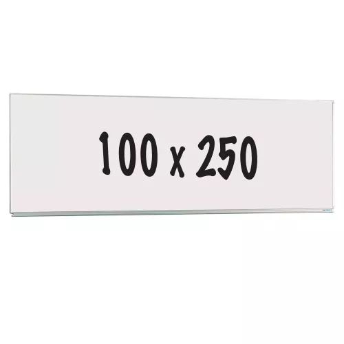 In And OutdoorMatch Whiteboard Deluxe Lambert - Emaille staal - Enkelzijdig bord - Weekplanner - Maandplanner - Jaarplanner - Magnetisch - Wit - 100x250cm (70409)