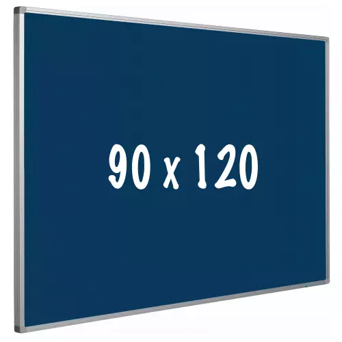 WhiteboardMatch Prikbord kurk PRO - Aluminium frame - Eenvoudige montage - Punaises - Blauw - Prikborden - 90x120cm (50642)