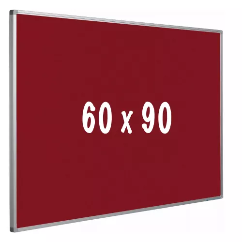 In And OutdoorMatch Prikbord kurk PRO Daugherty - Aluminium frame - Eenvoudige montage - Punaises - Rood - Prikborden - 60x90cm (70483)