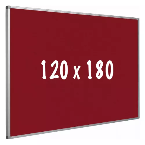 In And OutdoorMatch Prikbord kurk PRO Velez - Aluminium frame - Eenvoudige montage - Punaises - Rood - Prikborden - 120x180cm (70486)