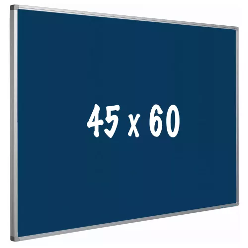 In And OutdoorMatch Prikbord kurk PRO Maxwell - Aluminium frame - Eenvoudige montage - Punaises - Blauw - Prikborden - 45x60cm (70496)