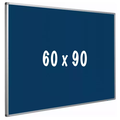 In And OutdoorMatch Prikbord kurk PRO Modesto - Aluminium frame - Eenvoudige montage - Punaises - Blauw - Prikborden - 60x90cm (70497)