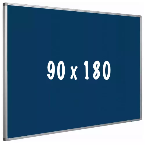 In And OutdoorMatch Prikbord kurk PRO Manning - Aluminium frame - Eenvoudige montage - Punaises - Blauw - Prikborden - 90x180cm (70499)