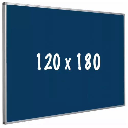 In And OutdoorMatch Prikbord kurk PRO Rena - Aluminium frame - Eenvoudige montage - Punaises - Blauw - Prikborden - 120x180cm (70500)