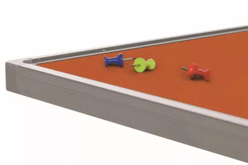 In And OutdoorMatch Prikbord kurk PRO Stevie - Aluminium frame - Eenvoudige montage - Punaises - Prikborden - 60x90cm (70504)