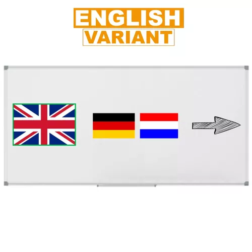 In And OutdoorMatch Aanwezigheidsbord 30 personen Payne - RVS - Afwezigheidsbord - Schuivers - Presentatiebord - 74x24cm (70528)