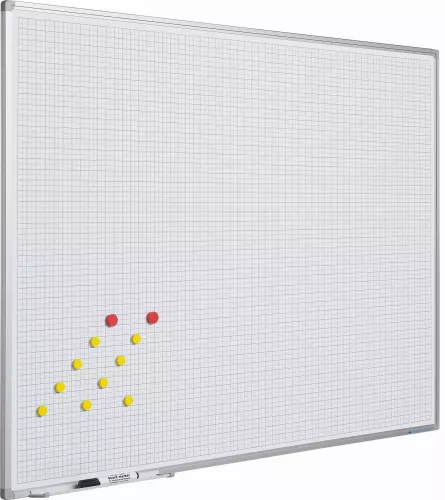 In And OutdoorMatch Whiteboard Deluxe Rivera - Emaille staal - Weekplanner - Maandplanner - Jaarplanner - Magnetisch - Wit - 90x120cm (70531)