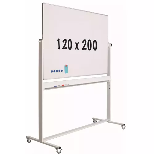 In And OutdoorMatch Mobiel whiteboard Jenkins - Kantelbaar - Weekplanner - Maandplanner - Jaarplanner - Dubbelzijdig en magnetisch - 120x200cm (70564)