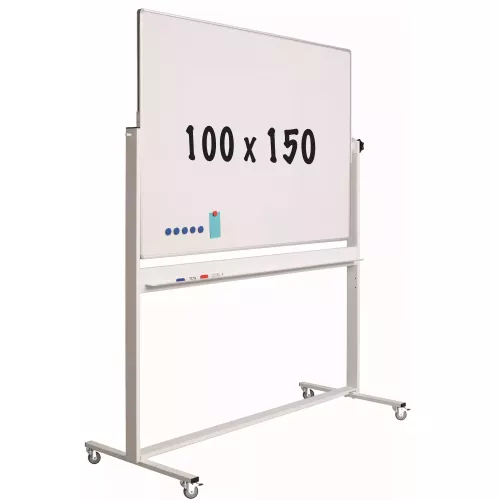 In And OutdoorMatch Mobiel whiteboard Devon - Kantelbaar - Weekplanner - Maandplanner - Jaarplanner - Dubbelzijdig en magnetisch - 100x150cm (70565)