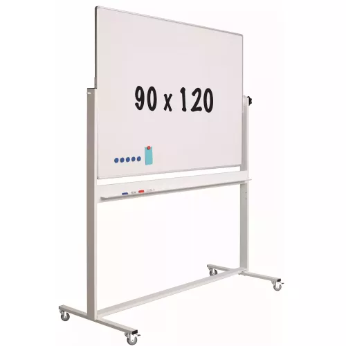 In And OutdoorMatch Mobiel whiteboard Acosta - Kantelbaar - Weekplanner - Maandplanner - Jaarplanner - Dubbelzijdig en magnetisch - 90x120cm (70566)