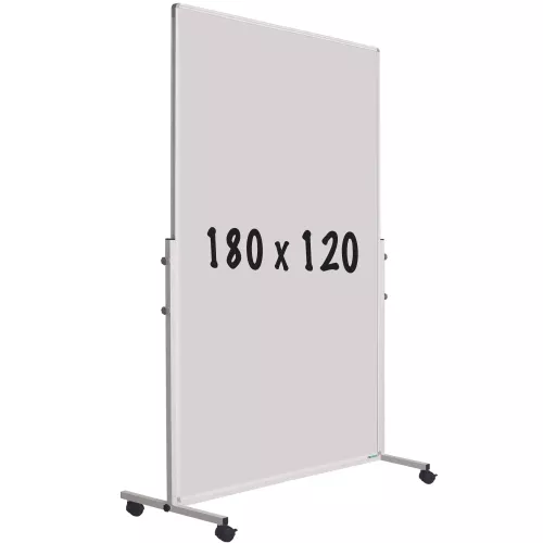 In And OutdoorMatch Mobiel whiteboard gelakt staal PRO Boyd - Weekplanner - Maandplanner - Jaarplanner - Magnetisch - 180x120cm (70577)