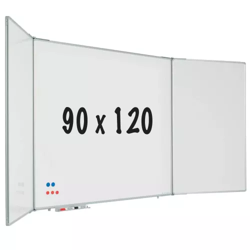 In And OutdoorMatch Vijfzijdig whiteboard RC10 profiel Hoffman - Magnetisch - Emaille staal - Wit - 90x120cm (70591)