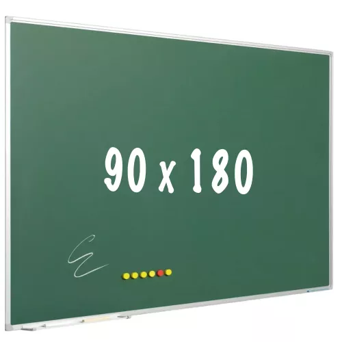 In And OutdoorMatch Krijtbord PRO Ward - Magnetisch - Schoolbord - Eenvoudige montage - Emaille staal - Groen - 90x180cm (70600)