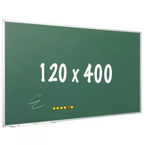 In And OutdoorMatch Krijtbord PRO Loraine - Magnetisch - Schoolbord - Eenvoudige montage - Emaille staal - Groen -120x400cm (70610)