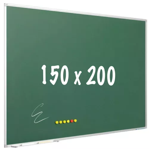 In And OutdoorMatch Krijtbord PRO Moody - Magnetisch - Schoolbord - Eenvoudige montage - Emaille staal - Groen - 150x200cm (70611)