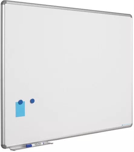 In And OutdoorMatch Whiteboard design profiel Wilkins - Magnetisch - Emaille staal - Wit - 45x60cm (70633)