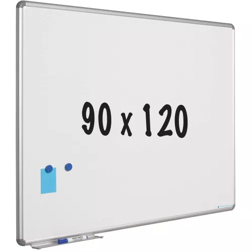 In And OutdoorMatch Whiteboard Roberts - Emaille staal - Wit - Magnetisch - 90x120cm (70635)