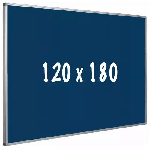 WhiteboardMatch Prikbord kurk PRO - Aluminium frame - Eenvoudige montage - Punaises - Blauw - Prikborden - 120x180cm (50644)