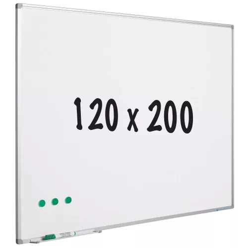 In And OutdoorMatch Whiteboard Weaver - Geverfd staal - Magnetisch - Wit - 120x200cm (70654)