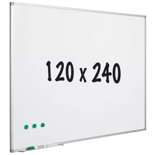 In And OutdoorMatch Whiteboard Alba - Geverfd staal - Magnetisch - Wit - 120x240cm (70655)