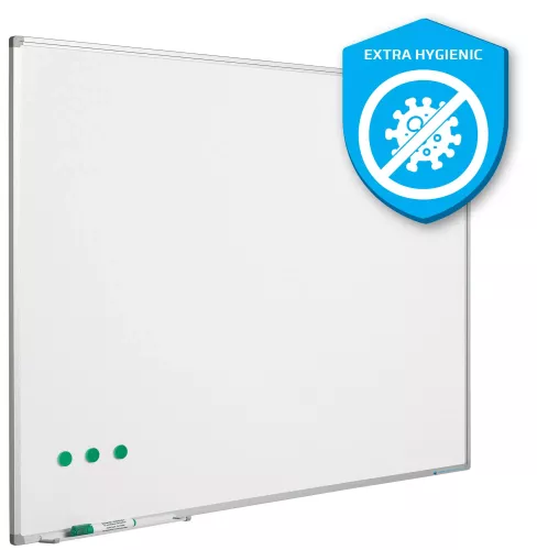 In And OutdoorMatch Whiteboard Extra Hygiënisch Mattie - Emaille staal - Magnetisch - Wit - 120x150cm (70660)