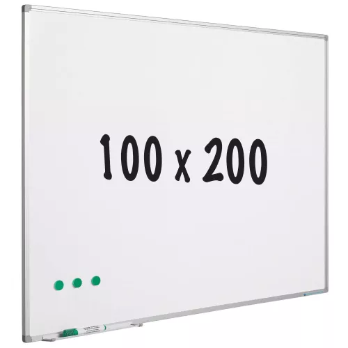 In And OutdoorMatch Whiteboard geëmailleerd staal Marian - Wit - Magnetisch - 100x200cm (70673)