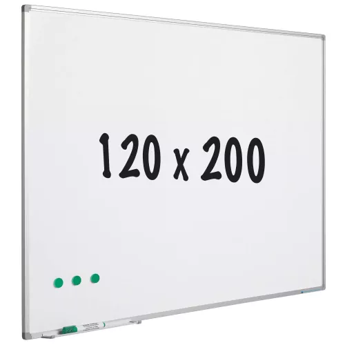 In And OutdoorMatch Whiteboard geëmailleerd staal Alex - Wit - Magnetisch - 120x200cm (70676)