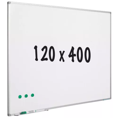 In And OutdoorMatch Whiteboard geëmailleerd staal Dixon- Wit - Magnetisch - 120x400cm (70680)